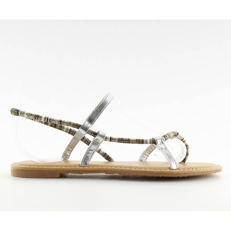 Srebrne sandale srebra 5130 siva