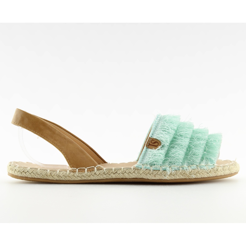 Espadrile u karipskom stilu Mint 8413 Mint zelena
