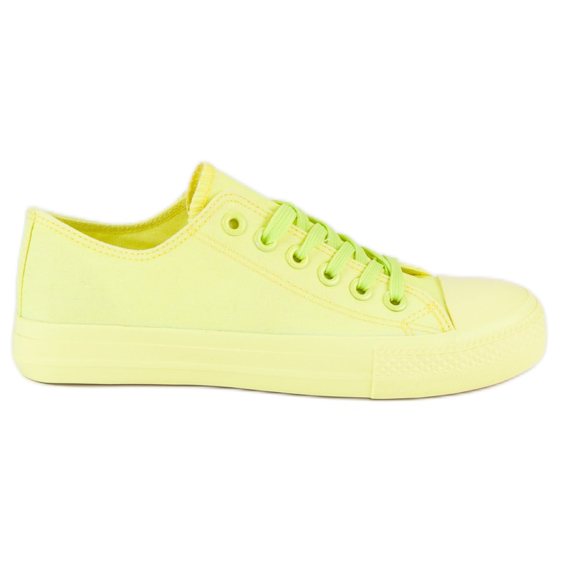 SHELOVET Žute tenisice na uvezu žuta boja