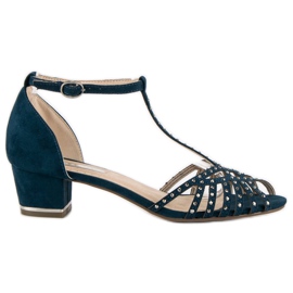 Corina Sandale s niskom potpeticom plava