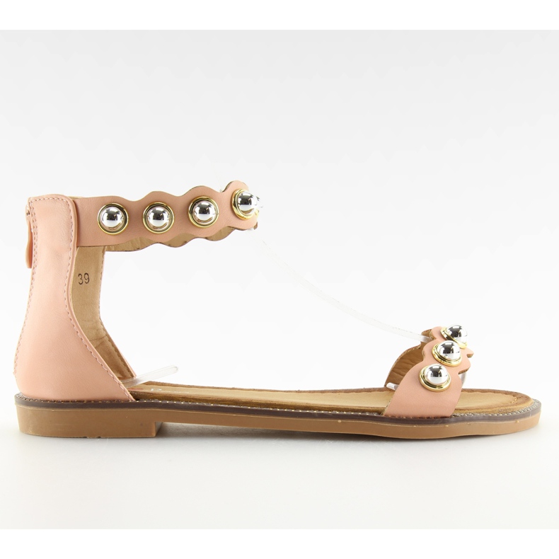 Ružičaste VS-376 Ružičaste sandale na gležnjače ružičasta