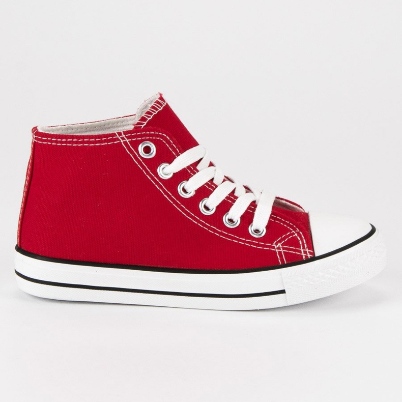 Vezane tenisice iznad gležnja crvena