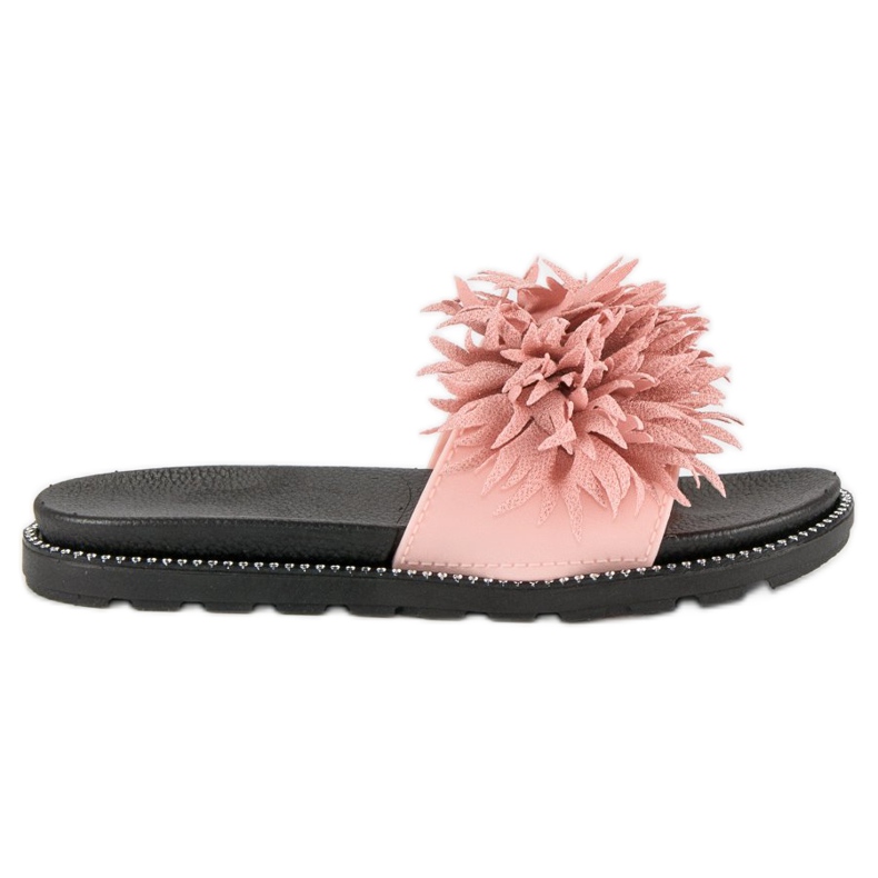 Papuče s pomponom ružičasta