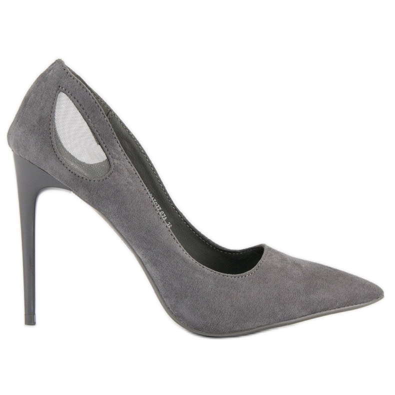 Vinceza štikle od sive antilop vinceze siva