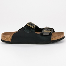 American Club Udobne muške američke papuče crna