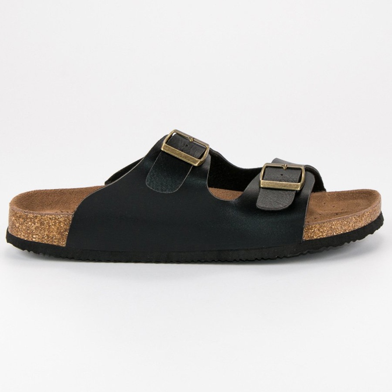 American Club Udobne muške američke papuče crno