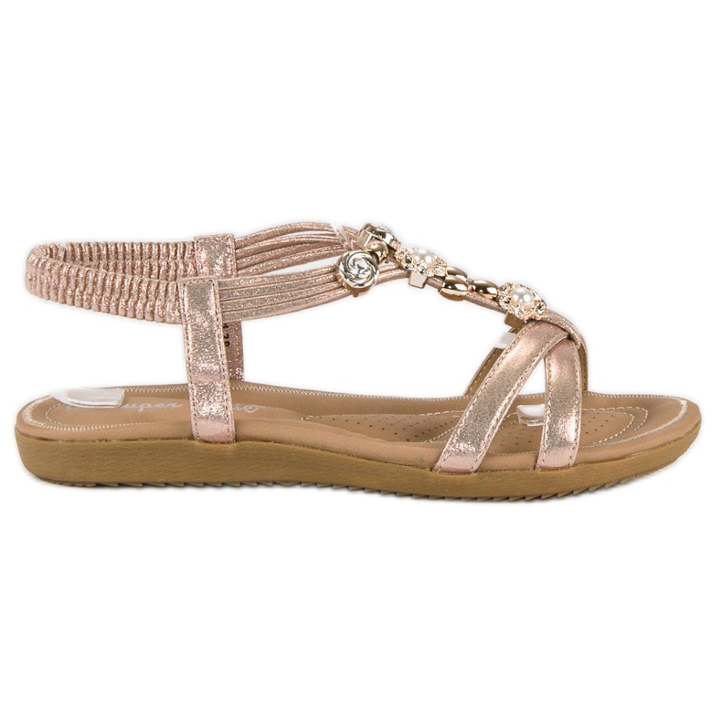 Super Mode Elegantne ženske sandale ružičasta