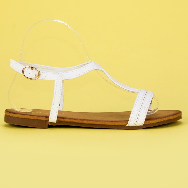 Bella Star Udobne ženske sandale bijela