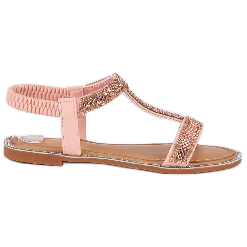 Juliet Elegantne sandale s gumicom ružičasta