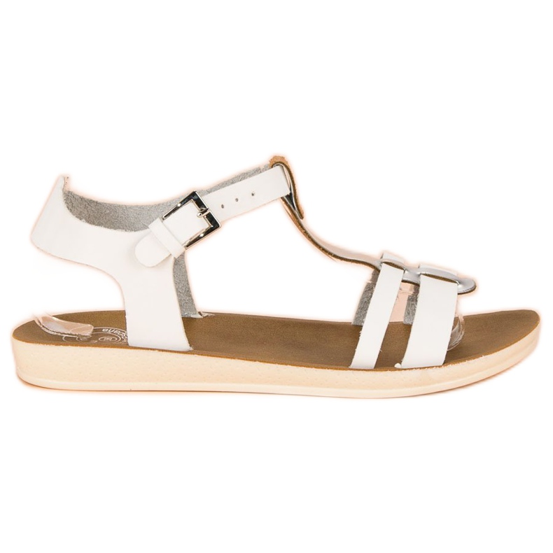 Sandale zakopčane kopčom bijela