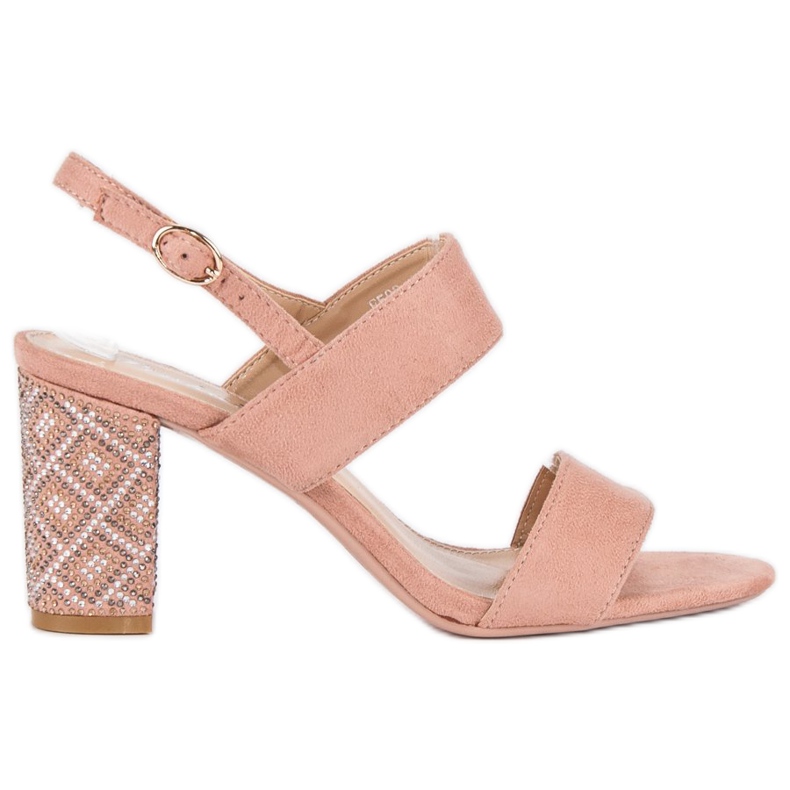 Elegantne sandale s perlama ružičasta