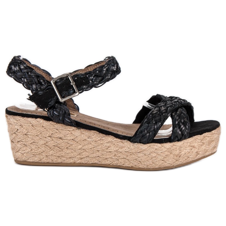 Corina Crne sandale espadrile crno