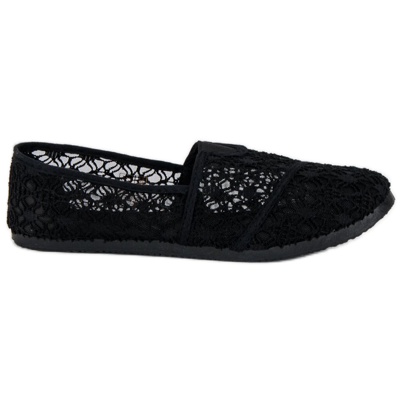 Balerinke od crne čipke crno