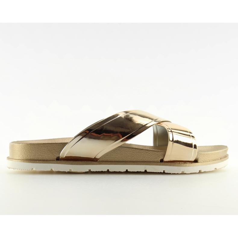 Zlatne papuče u zrcalu CK46P zlatne zlatna