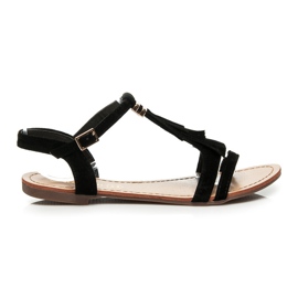 Queen Vivi Sandale s resama crna