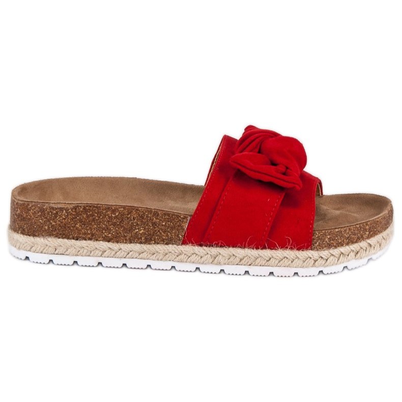 Crvene papuče s mašnom crvena