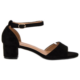 Via Giulia  Crne sandale na visoku petu crna