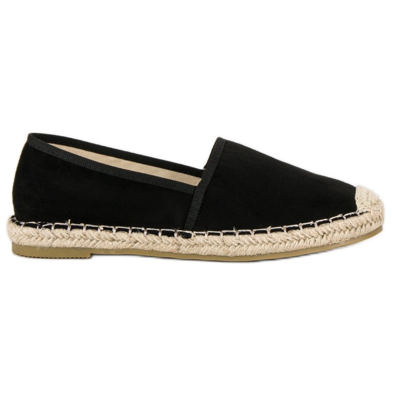 Sweet Shoes Crne espadrile od antilopa crno