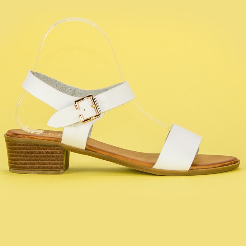 Licean Sandale s niskom potpeticom bijela