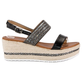 Seastar Espadrile na klin crna