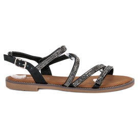 Sweet Shoes Ženske crne sandale crna