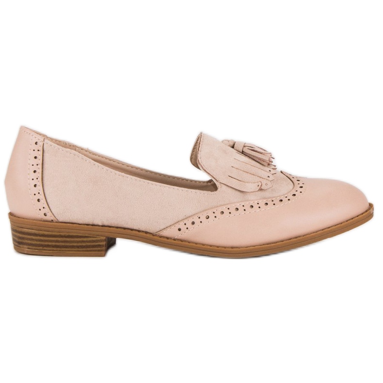 SDS Bež mokasine s resama