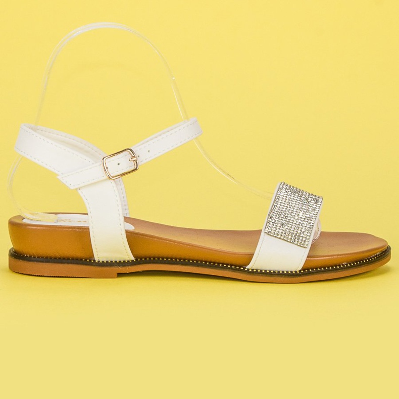 Renda Ravne sandale za svakodnevnu upotrebu bijela