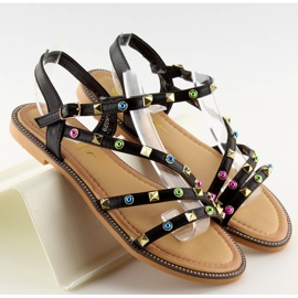 Crne sandale s štipaljkama LS-6029 crne crna