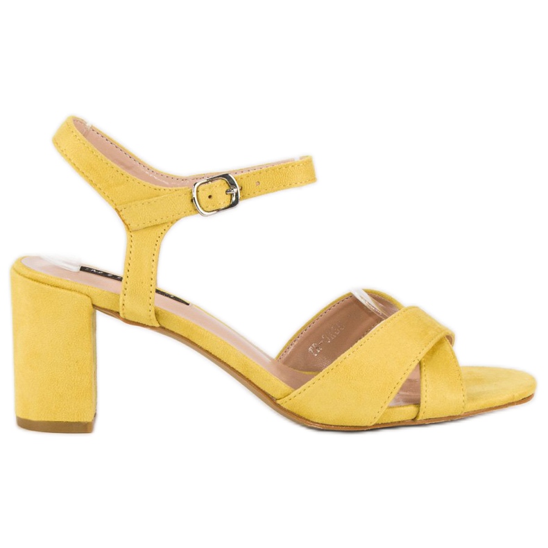 Milaya Žute sandale na stupu žuta boja