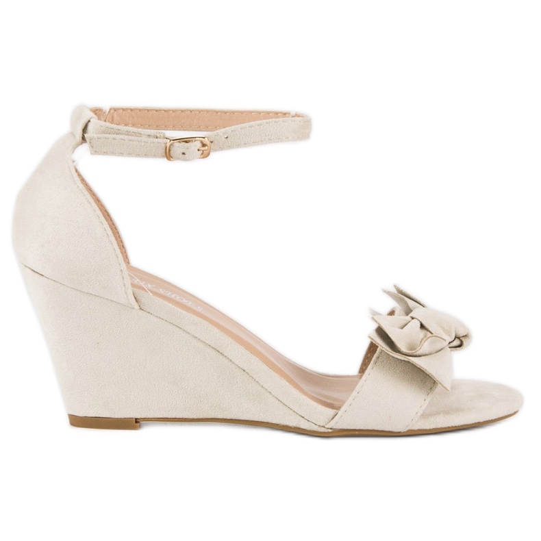 L. Lux. Shoes Elegantne sandale na klin smeđa