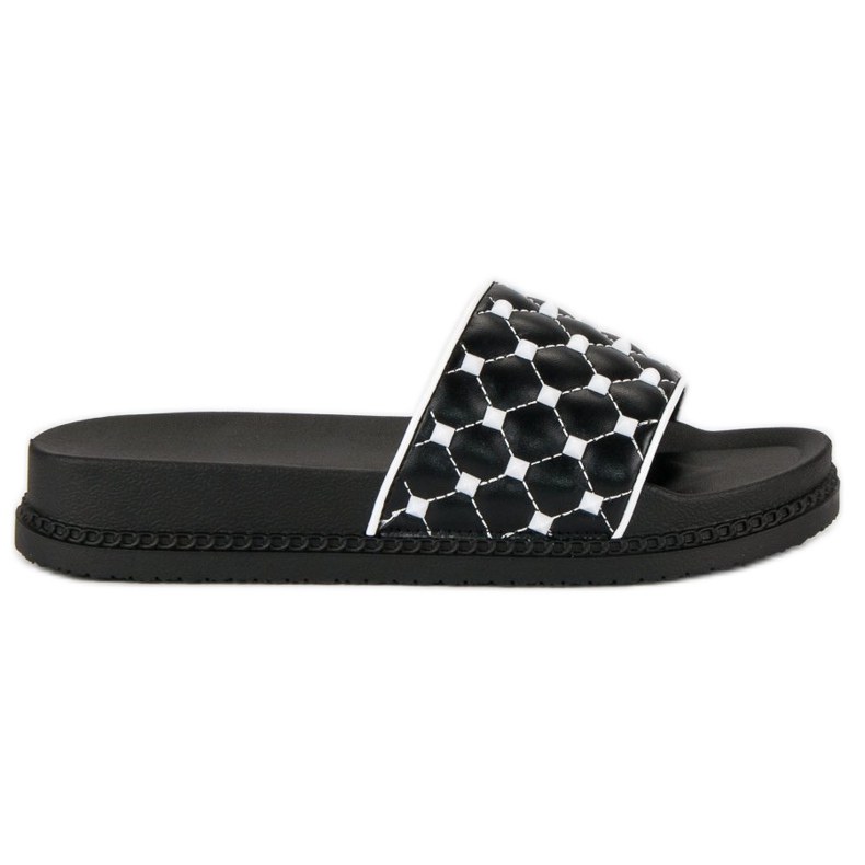 Elegantne ženske papuče crno