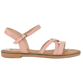Ch. Creation Ženske sandale od antilopa ružičasta