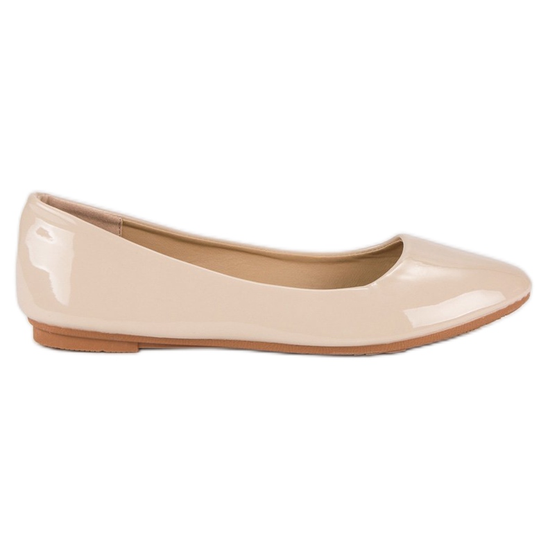 Diamantique Lakirane balerine smeđa