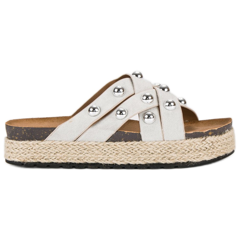 Sergio Todzi Papuče s rhinestones siva