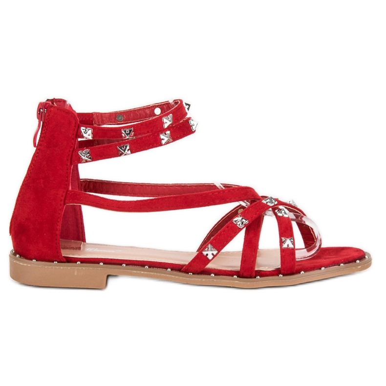 Bello Star Sandale na klizaču crvena