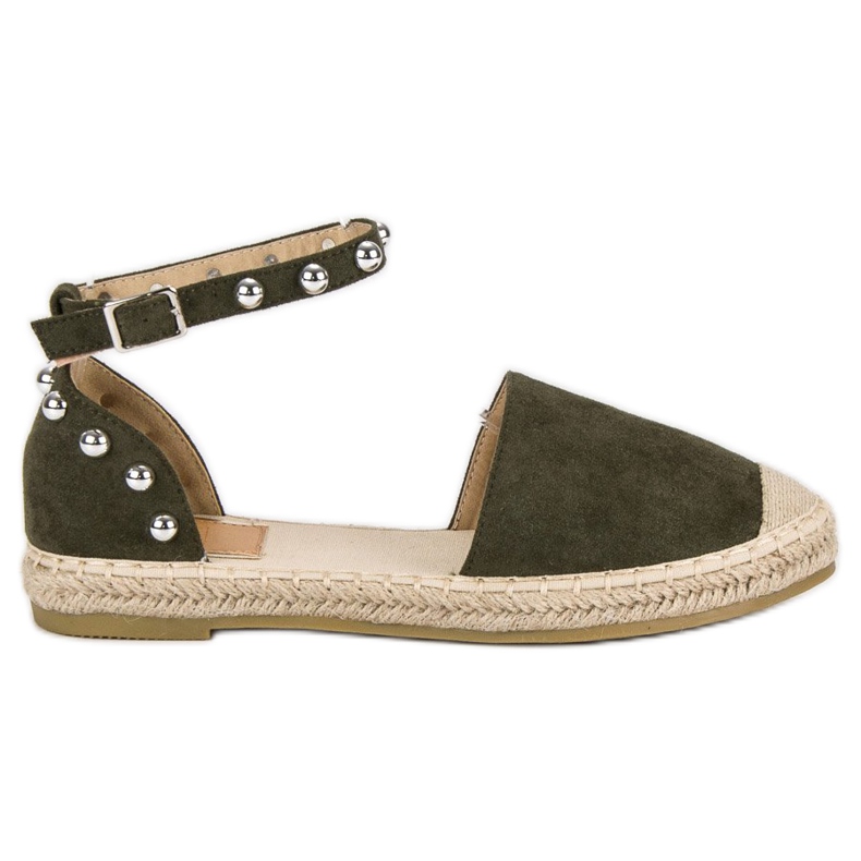 Bestelle Tamnozelene espadrile zelena