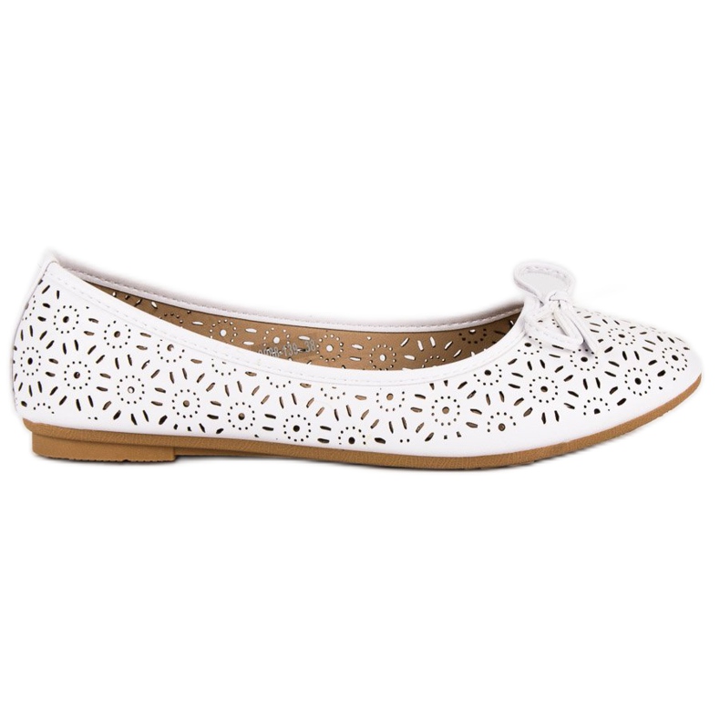 Diamantique Ažurne balerine bijela