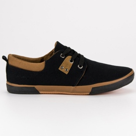 Crne vezane tenisice crna smeđa