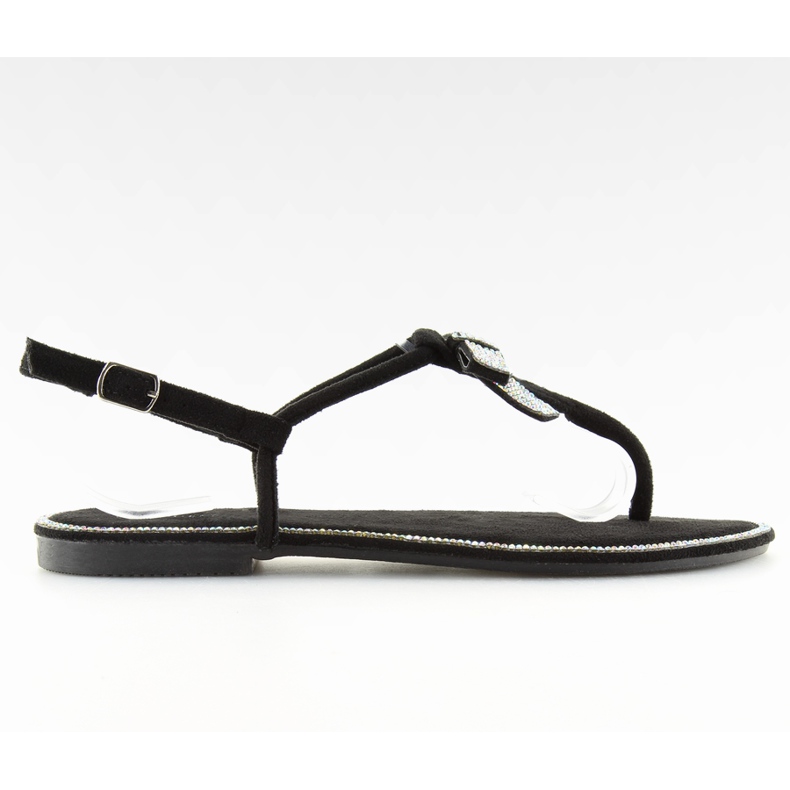 Crne sandale od antilopa 218-120 crno