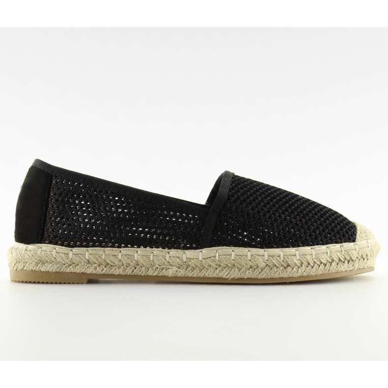 Crne mrežaste espadrile MB-6461 crne crno