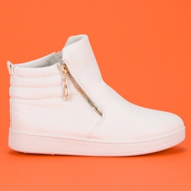 Bijele tenisice iznad gležnja bijela