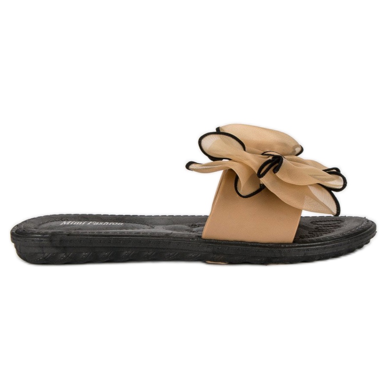 Papuče s mašnom smeđa