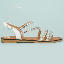 Girlhood Elegantne bijele sandale bijela