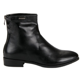 Crne gležnjače s patentnim zatvaračem crna