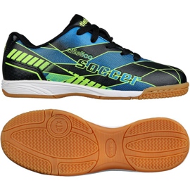 Unutarnje cipele Atletico In Jr 7336 S76637 crna plava zelena crna