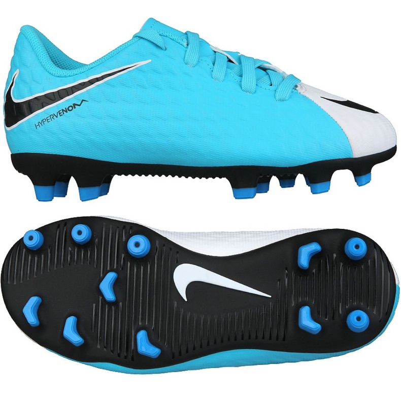 Nogometne čizme Nike Hypervenom Phade Iii Fg Jr 852580-104 plava plava
