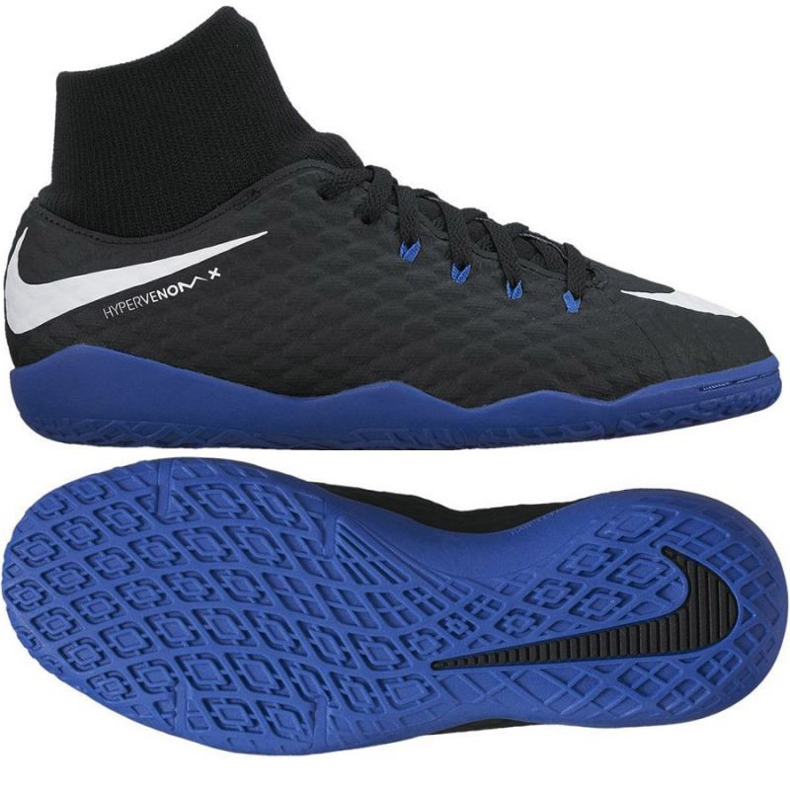 Sobne cipele Nike HypervenomX Phelon III DF IC Jr 917774-002 crno
