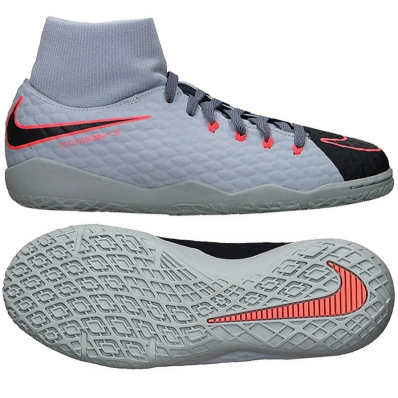 Sobne cipele Nike HypervenomX Phelon Iii Df Ic Jr 917774-400 siva siva
