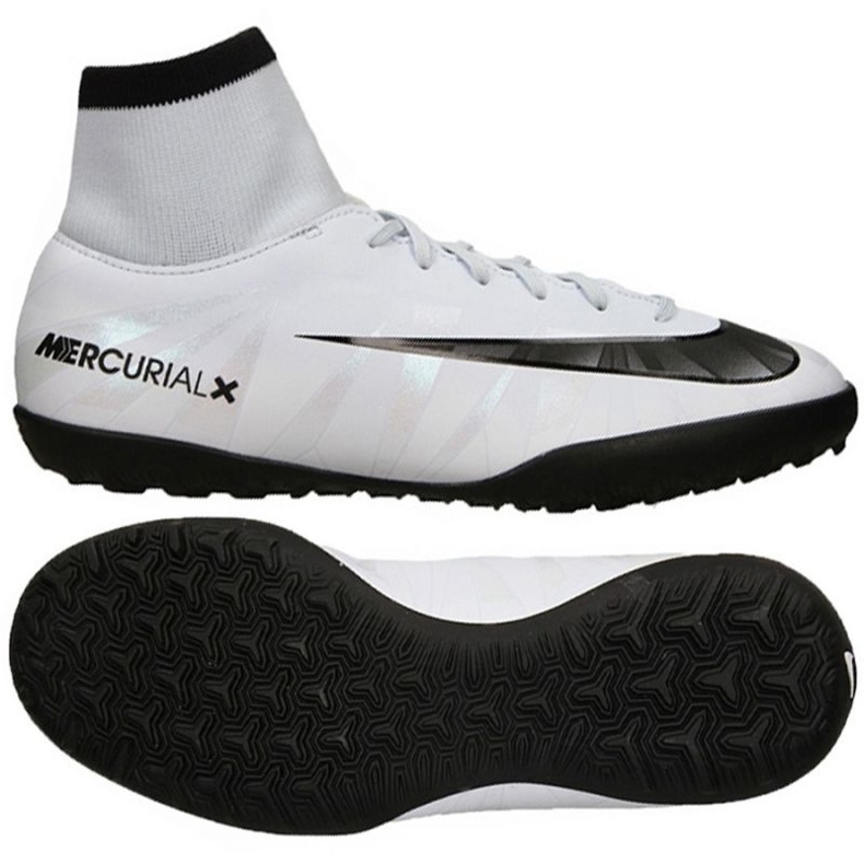 Nike MercurialX Victory Vi nogometne cipele crno bijeli bijela