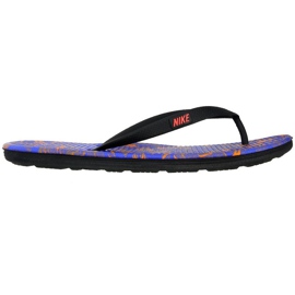 Nike Solarsoft Thong Ii Print M 511365-064 slajdove crna ljubičasta